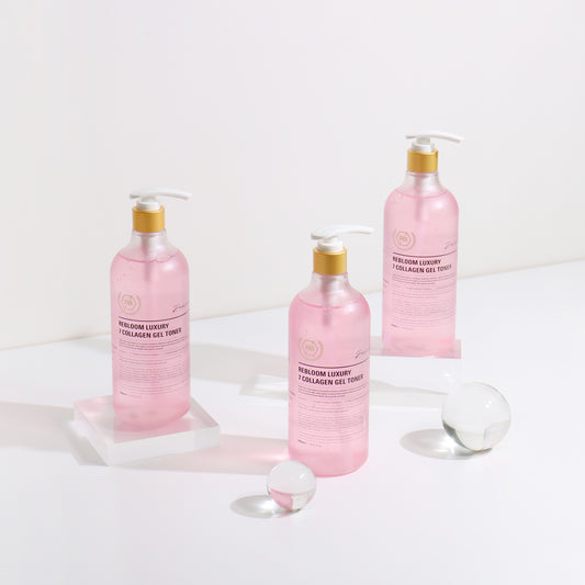 【RE:BL】リブル ラグジュアリー 7コラーゲン ジェルトナー (Rebloom Luxury 7 Collagen Gel Toner) 美白・シワ改善・7種コラーゲン・ローズ花水・ビタミンB12配合/ハリ・弾力・保湿・エイジングケア