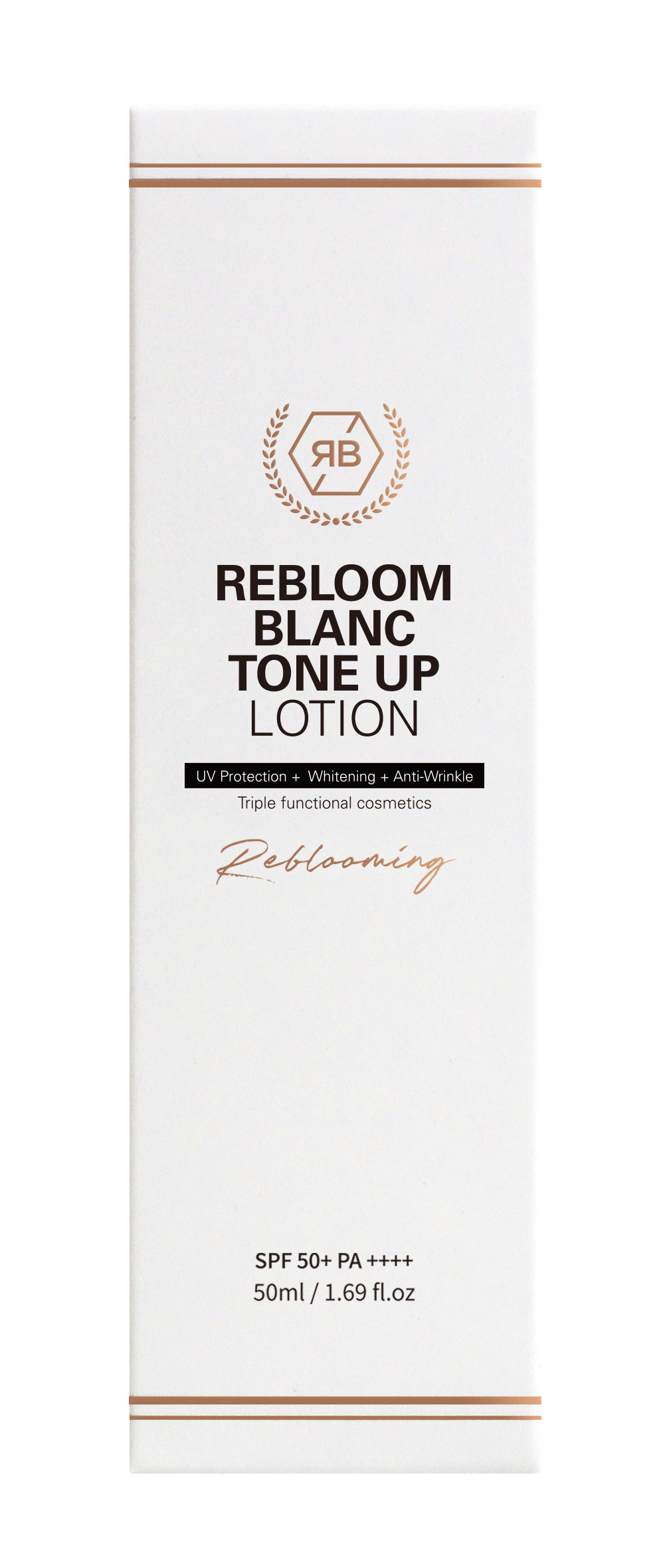 【RE:BL】リブル ブラン トーンアップローション（Rebloom Blanc Tone Up Lotion）日焼け止め SPF50 PA+++ ナイアシンアミド・アデノシン配合 美白・しわ改善・トーン補正UVケア