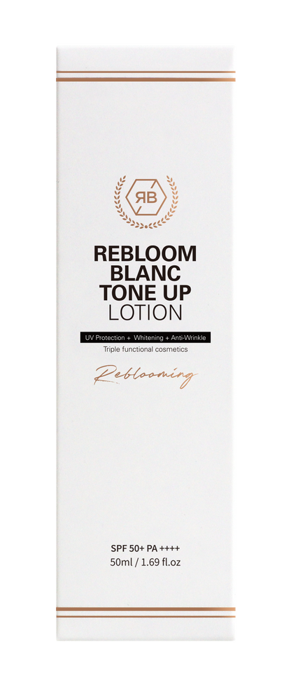【RE:BL】リブル ブラン トーンアップローション（Rebloom Blanc Tone Up Lotion）日焼け止め SPF50 PA+++ ナイアシンアミド・アデノシン配合 美白・しわ改善・トーン補正UVケア