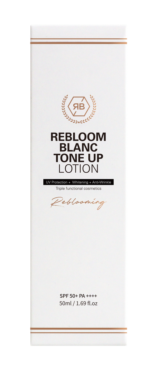【RE:BL】リブル ブラン トーンアップローション（Rebloom Blanc Tone Up Lotion）日焼け止め SPF50 PA+++ ナイアシンアミド・アデノシン配合 美白・しわ改善・トーン補正UVケア